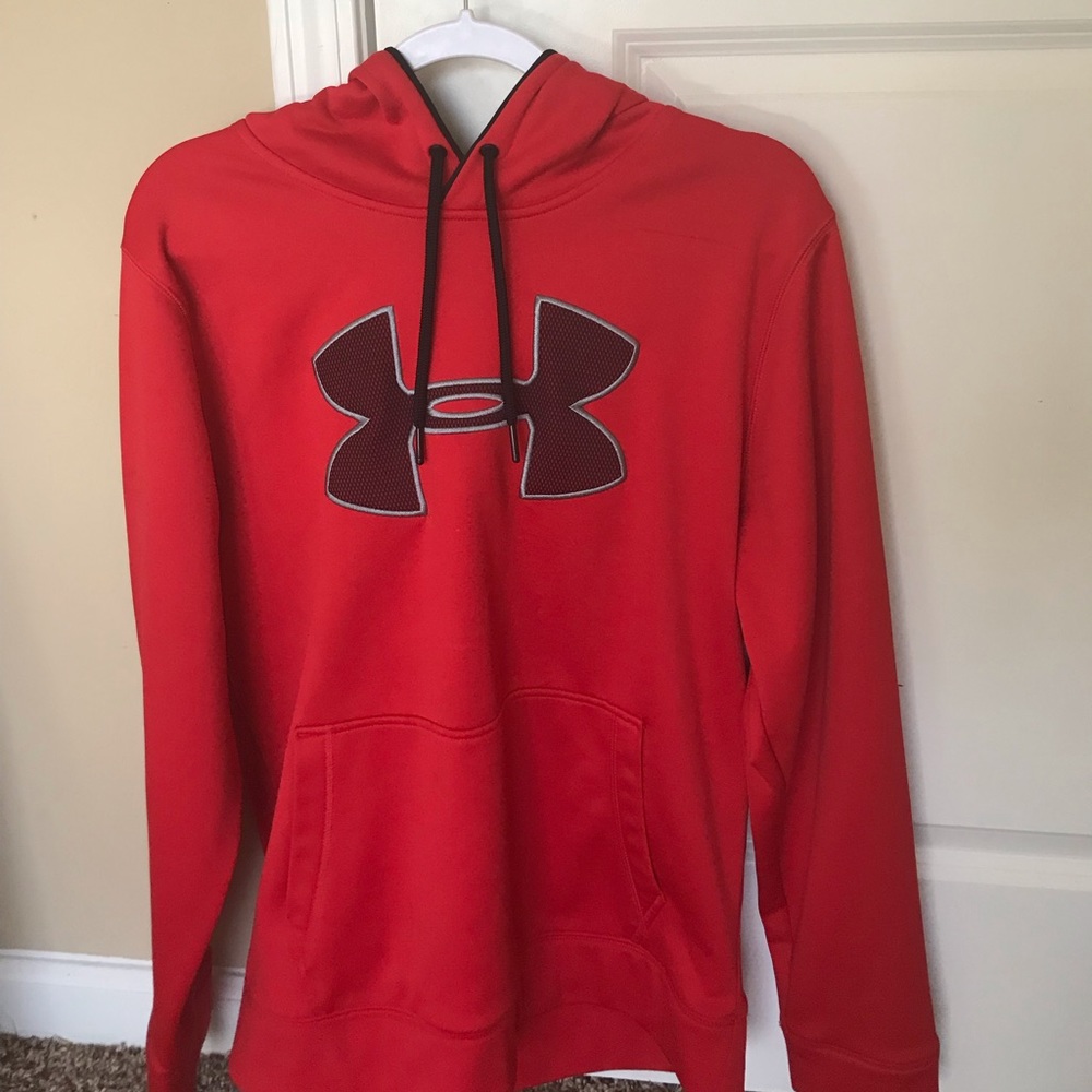 Red under armour hoodie